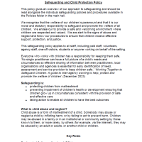 Safeguarding & Child Protection Policy